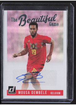 Mousa Dembele, Kartička, 2018-19 Panini Donruss Soccer, AUTOGRAPH