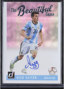 Nico Gaitan, Kartička, 2018-19 Panini Donruss Soccer, AUTOGRAPH