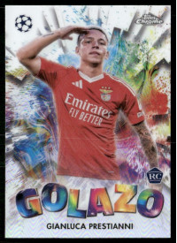 Gianluca Prestianni, Kartička, Topps Chrome UEFA Club Competitions 2024-2025