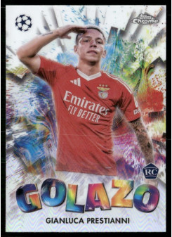 Gianluca Prestianni, Kartička, Topps Chrome UEFA Club Competitions 2024-2025