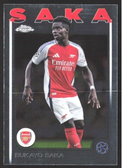 Bukayo Saka, Kartička, Topps Chrome UEFA Club Competitions 2024-2025, BASE