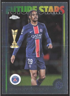 Bradley Barcola, Kartička, Topps Chrome UEFA Club Competitions 2024-2025, BASE