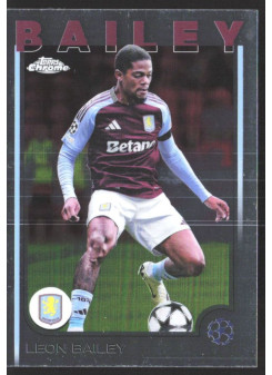 Leon Bailey, Kartička, Topps Chrome UEFA Club Competitions 2024-2025, BASE
