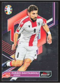 Zuriko Davitashvili, Kartička, Topps Finest Road to UEFA Euro 2023-24, BASE