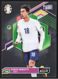 Fabio Miretti, Kartička, Topps Finest Road to UEFA Euro 2023-24, BASE