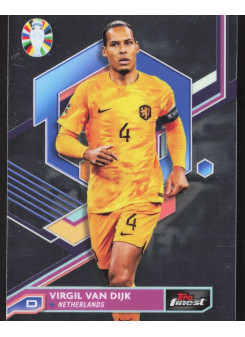 Virgil van Dijk, Kartička, Topps Finest Road to UEFA Euro 2023-24, BASE