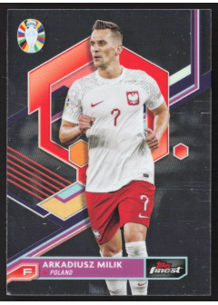 Arkadiusz Milik, Kartička, Topps Finest Road to UEFA Euro 2023-24, BASE