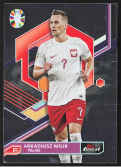 Arkadiusz Milik, Kartička, Topps Finest Road to UEFA Euro 2023-24, BASE