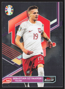 Sebastian Szymański, Kartička, Topps Finest Road to UEFA Euro 2023-24, BASE