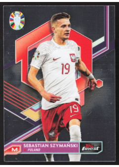 Sebastian Szymański, Kartička, Topps Finest Road to UEFA Euro 2023-24, BASE