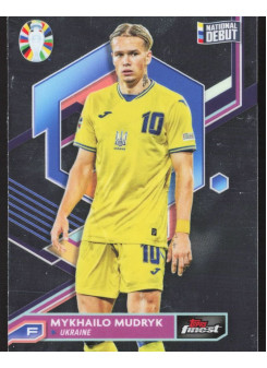 Mykhailo Mudryk, Kartička, Topps Finest Road to UEFA Euro 2023-24, BASE