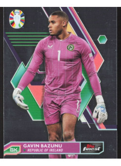 Gavin Bazunu, Kartička, Topps Finest Road to UEFA Euro 2023-24, BASE