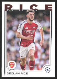 Declan Rice, Kartička, Topps UEFA Club Competitions 2024-25, BASE
