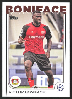 Victor Boniface, Kartička, Topps UEFA Club Competitions 2024-25, BASE