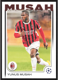 Yunus Musah, Kartička, Topps UEFA Club Competitions 2024-25, BASE