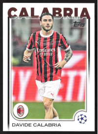 Davide Calabria, Kartička, Topps UEFA Club Competitions 2024-25, BASE
