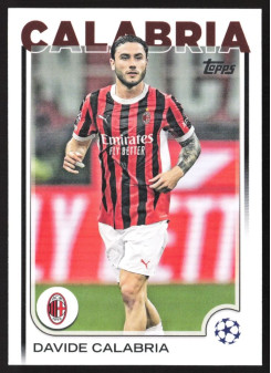 Davide Calabria, Kartička, Topps UEFA Club Competitions 2024-25, BASE
