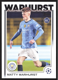 Matty Warhurst, Kartička, Topps UEFA Club Competitions 2024-25, BASE
