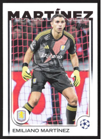 Emiliano Martínez, Kartička, Topps UEFA Club Competitions 2024-25, BASE