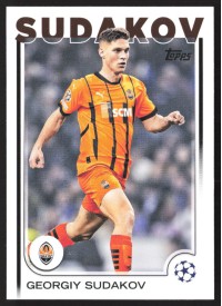 Georgiy Sudakov, Kartička, Topps UEFA Club Competitions 2024-25, BASE