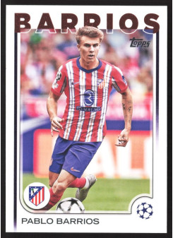 Pablo Barrios, Kartička, Topps UEFA Club Competitions 2024-25, BASE