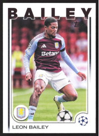 Leon Bailey, Kartička, Topps UEFA Club Competitions 2024-25, BASE