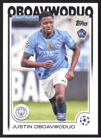 Justin Oboavwoduo, Kartička, Topps UEFA Club Competitions 2024-25, BASE