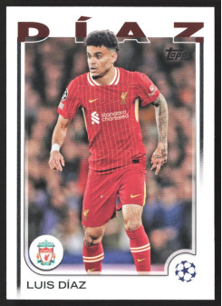 Luis Díaz, Kartička, Topps UEFA Club Competitions 2024-25, BASE