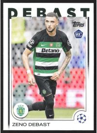 Zeno Debast, Kartička, Topps UEFA Club Competitions 2024-25, BASE