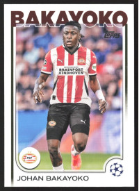 Johan Bakayoko, Kartička, Topps UEFA Club Competitions 2024-25, BASE