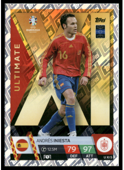 Andrés Iniesta, Kartička, Topps Match Attax UEFA EURO 2024, INSERT