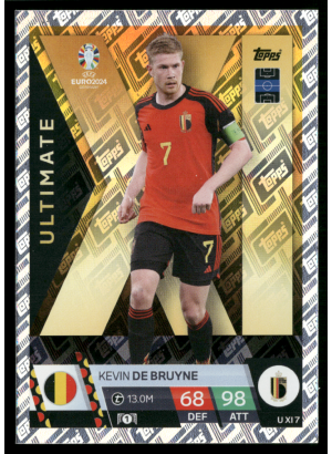Kevin De Bruyne, Kartička, Topps Match Attax UEFA EURO 2024, INSERT