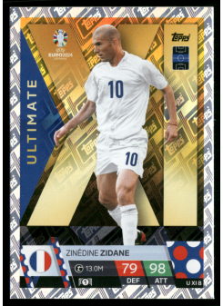 Zinédine Zidane, Kartička, Topps Match Attax UEFA EURO 2024, INSERT