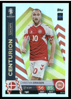 Christian Eriksen, Kartička, Topps Match Attax UEFA EURO 2024, INSERT