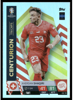 Xherdan Shaqiri, Kartička, Topps Match Attax UEFA EURO 2024, INSERT