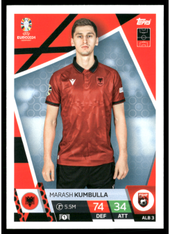 Marash Kumbulla, Kartička, Topps Match Attax UEFA EURO 2024, BASE