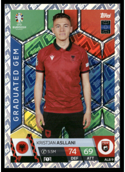 Kristjan Asllani, Kartička, Topps Match Attax UEFA EURO 2024, BASE