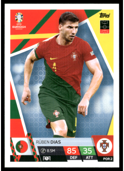 Rúben Dias, Kartička, Topps Match Attax UEFA EURO 2024, BASE