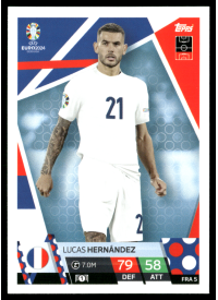 Lucas Hernández, Kartička, Topps Match Attax UEFA EURO 2024, BASE