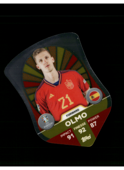 Dani Olmo, Kartička, Topps Match Attax UEFA EURO 2024, INSERT