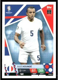 Jules Koundé, Kartička, Topps Match Attax UEFA EURO 2024, BASE