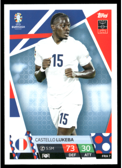 Castello Lukeba, Kartička, Topps Match Attax UEFA EURO 2024, BASE