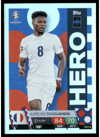 Aurélien Tchouameni, Kartička, Topps Match Attax UEFA EURO 2024, BASE