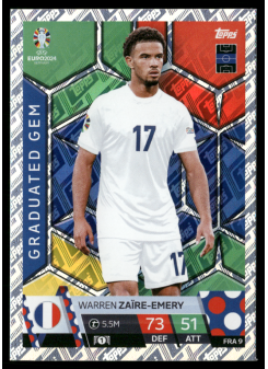 Warren Zaïre-Emery, Kartička, Topps Match Attax UEFA EURO 2024, BASE