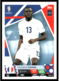 Youssouf Fofana, Kartička, Topps Match Attax UEFA EURO 2024, BASE