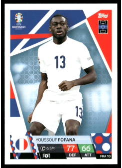 Youssouf Fofana, Kartička, Topps Match Attax UEFA EURO 2024, BASE