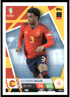 Alejandro Balde, Kartička, Topps Match Attax UEFA EURO 2024, BASE