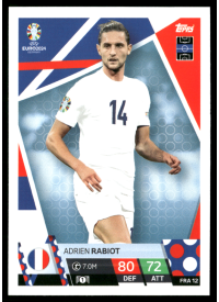 Adrien Rabiot, Kartička, Topps Match Attax UEFA EURO 2024, BASE