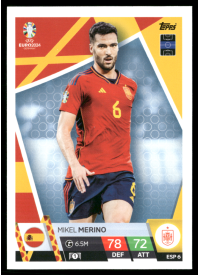 Mikel Merino, Kartička, Topps Match Attax UEFA EURO 2024, BASE