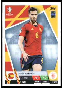 Mikel Merino, Kartička, Topps Match Attax UEFA EURO 2024, BASE